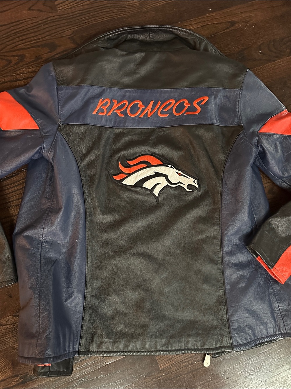 BRONCOS LEATHER NFL TEAM JACKET